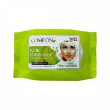 دستمال مرطوب شير پاک کن آرايش20 عددي کامان - Comeon Makeup Remover Wipes - کد1825 دستمال مرطوب شير پاک کن آرايش20 عددي کامان - Comeon Makeup Remover Wipes - کد1825
